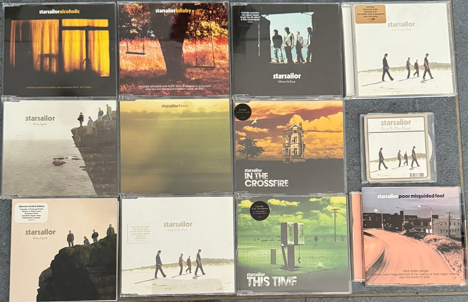 STARSAILOR, 10 maxi cd’s + mini cd + dvd audio, Verzenden, Zo goed als nieuw, Album, Import
