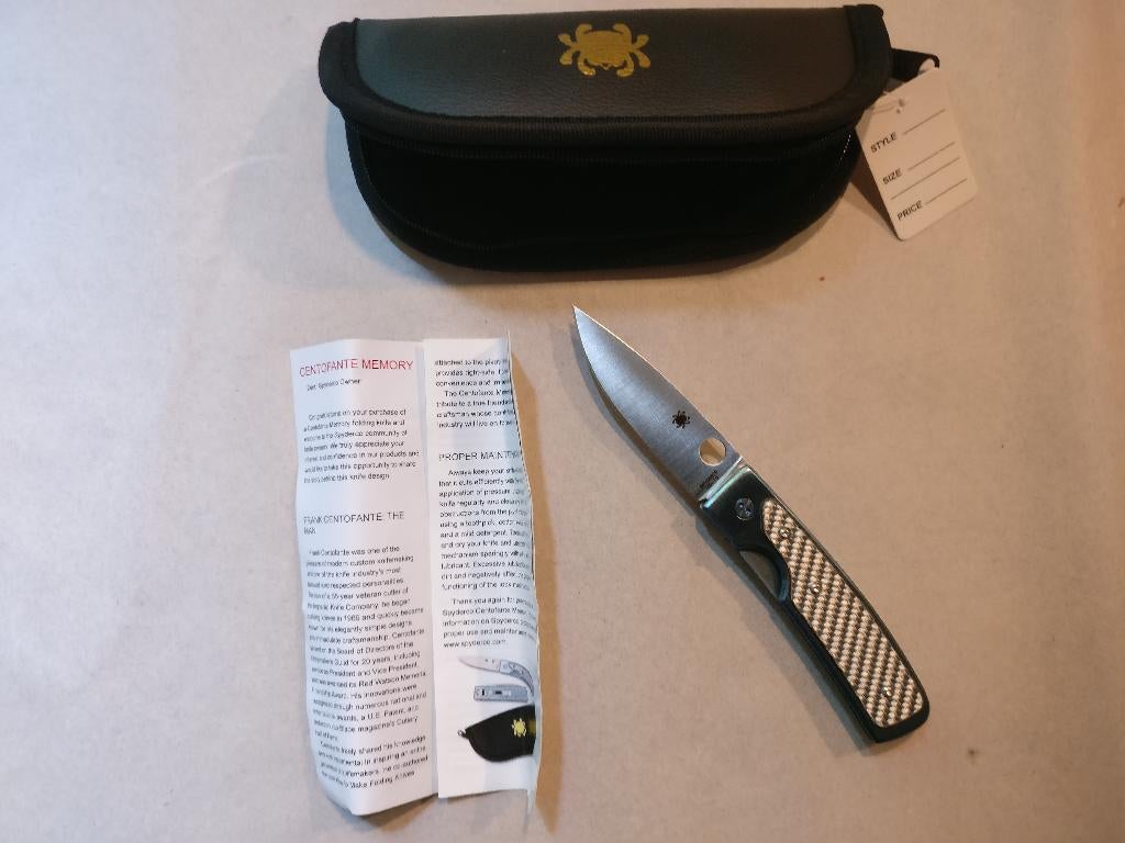Spyderco C155TIP Centofante Memory (Discontinued), Ophalen of Verzenden, Overige soorten, Amerika, Mes of Dolk