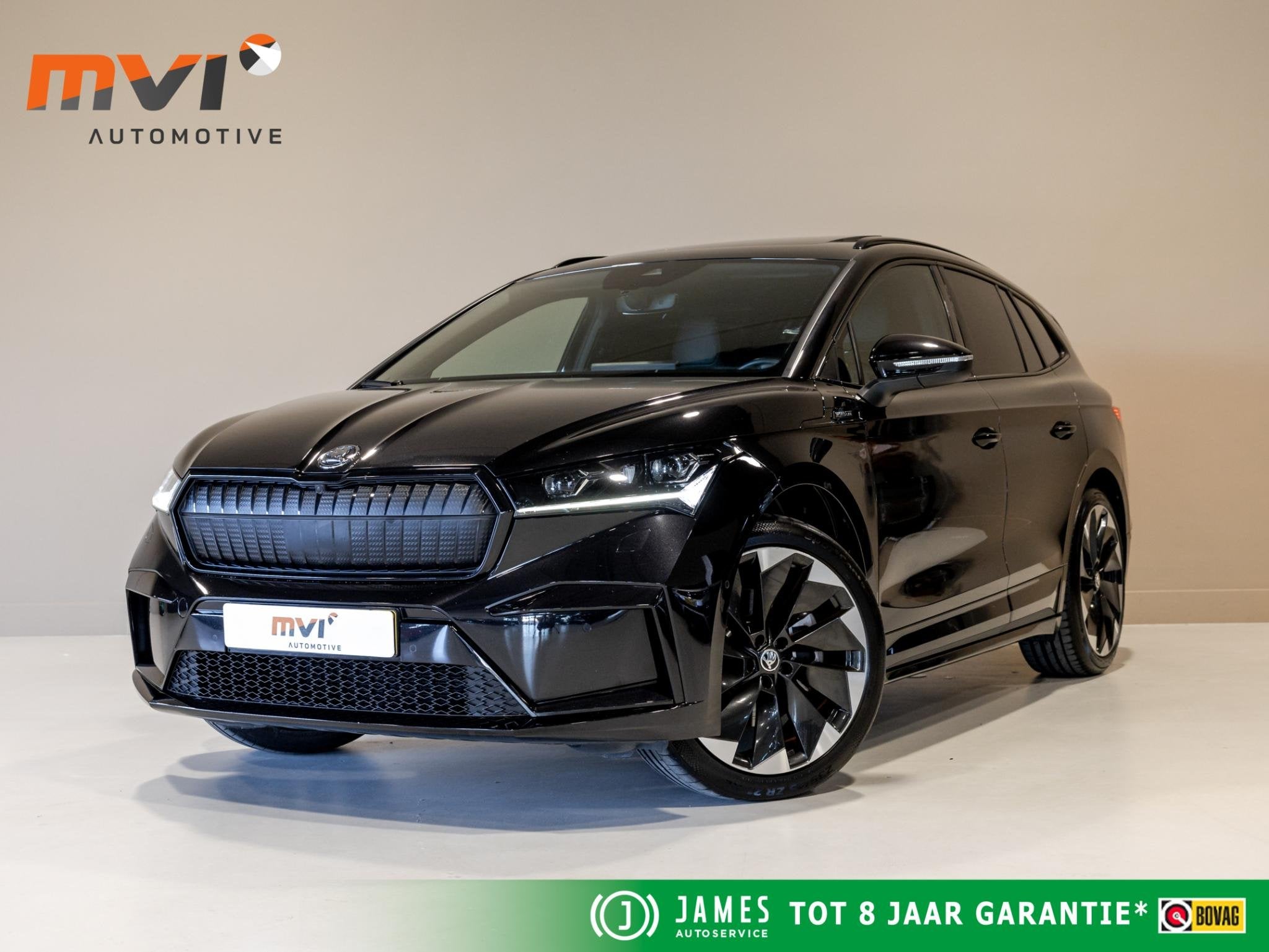 Skoda Enyaq iV 80 Sportline SOH 93% 204pk / Panoramadak / Ac, Auto's, Automaat, Achterwielaandrijving, Gebruikt, Zwart