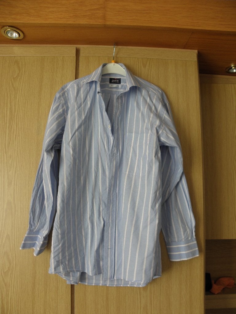 Goedkoop blauw wit rood katoen gestreept overhemd ARROW XL, Blauw, Arrow, Nieuw, Ophalen of Verzenden