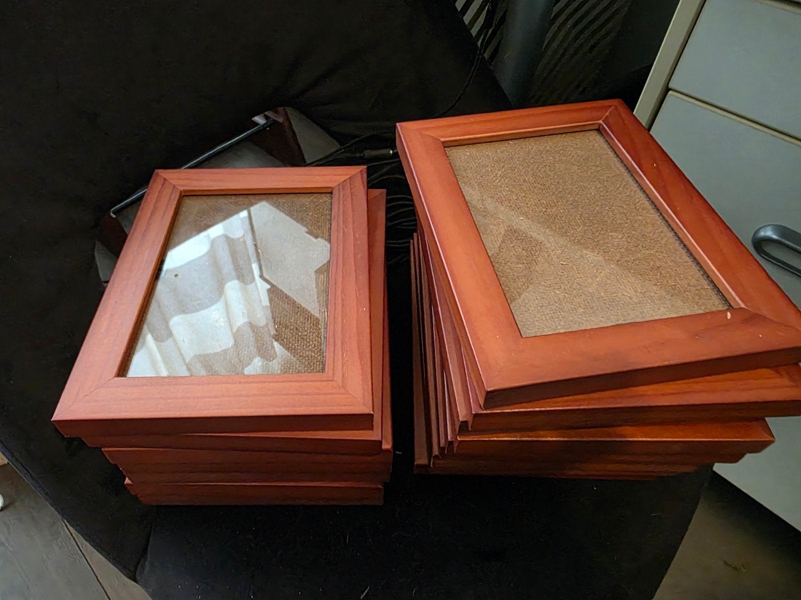 16 kersenhouten fotolijsten 10x15, Ophalen, Hout, Minder dan 50 cm, Minder dan 50 cm