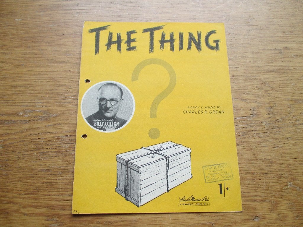 THE THING, Muziek en Instrumenten, Bladmuziek, Gebruikt, Ophalen of Verzenden, Artiest of Componist, Populair