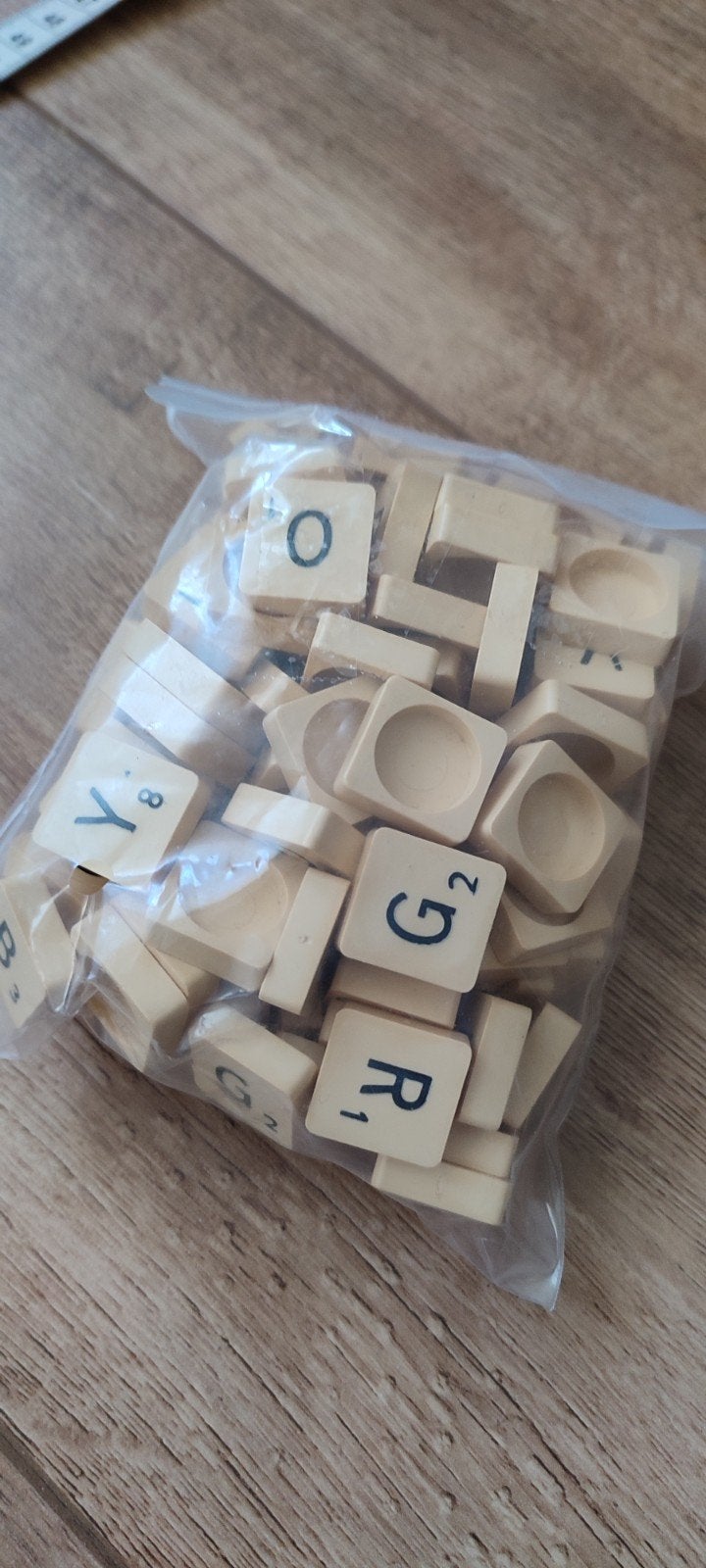 Scrabble letters blokjes knutselen ABC, Ophalen of Verzenden, Gebruikt
