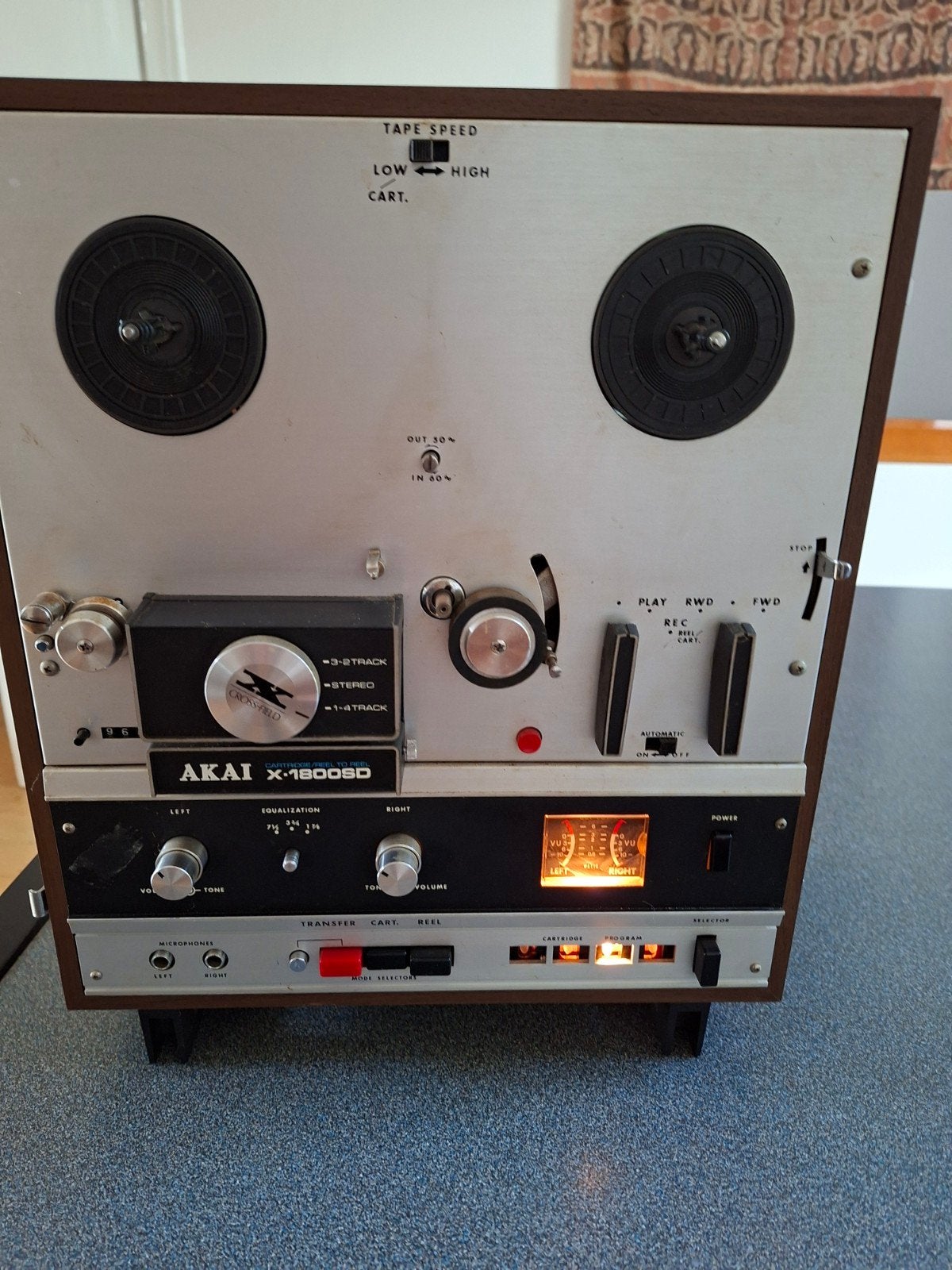 Akai X-1800SD Bandrecorder - Vintage Reel-to-Reel, Met banden, Akai Electric Co., Ltd., Ophalen of Verzenden, 123 Akai Street, Tokyo, Japan