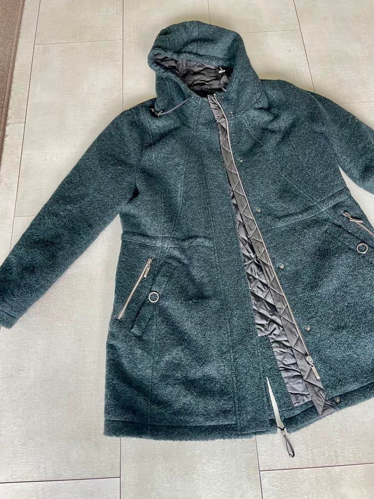 Dames winterjas, Ophalen of Verzenden, Zo goed als nieuw, Maat 46/48 (XL) of groter, Groen