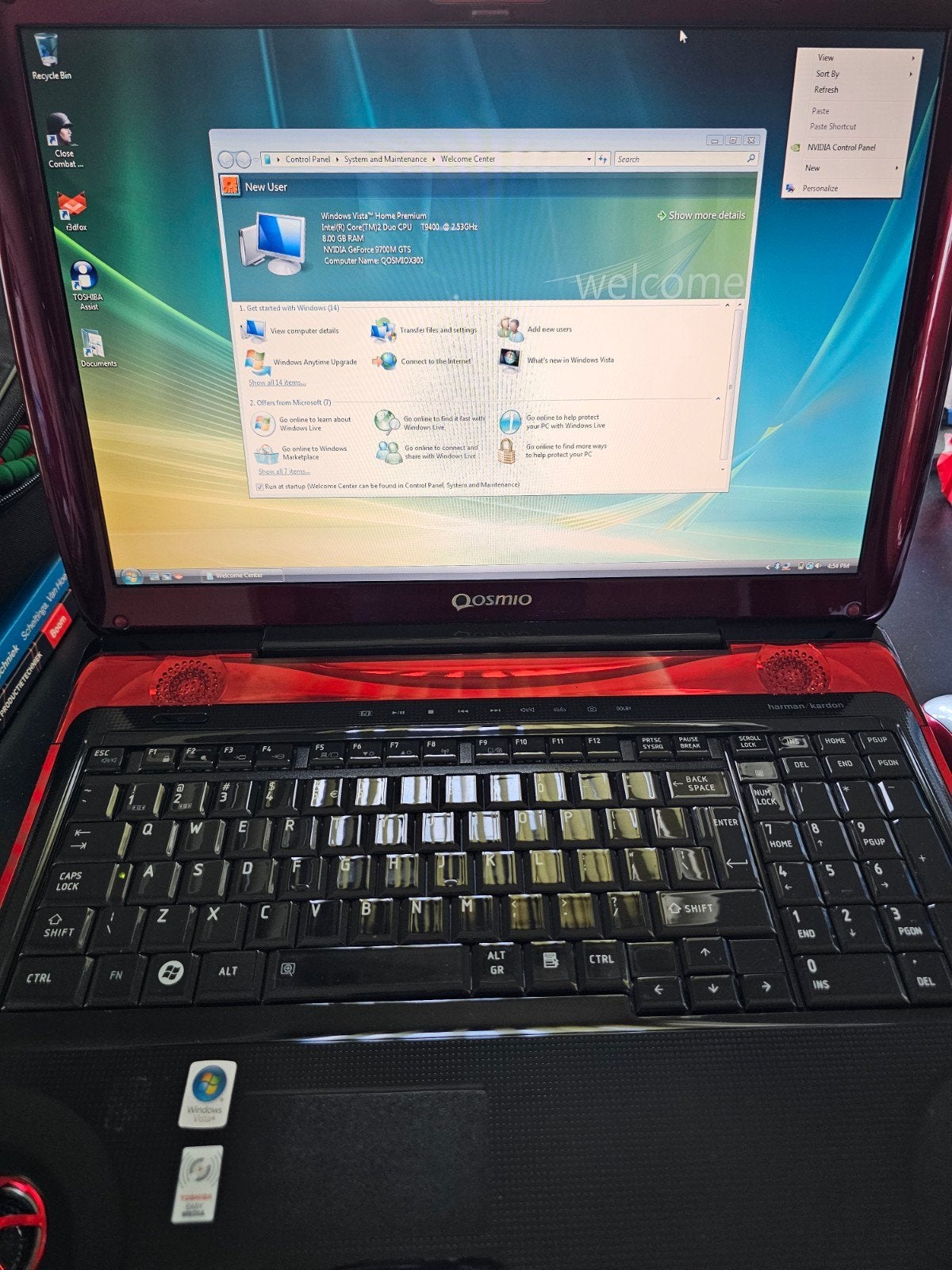 Toshiba qosmio X300 orgineel en volledig werkend, TOSHIBA, 2 tot 3 Ghz, Qwerty, 8 GB