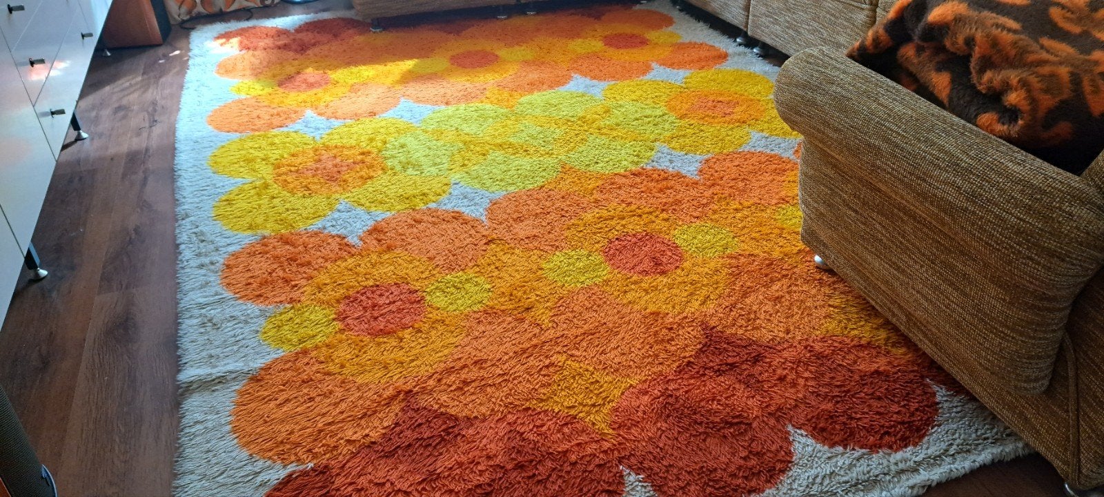 Vintage Desso vloerkleed Space Age 2x3 meter, Huis en Inrichting, Ophalen, Gebruikt, 200 cm of meer, Vintage, Space Age, Jaren '70