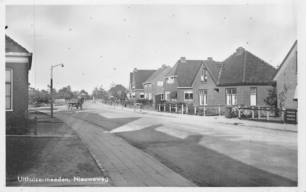 170 Uithuizermeeden - Nieuweweg, Verzamelen, Ansichtkaarten | Nederland, Ophalen of Verzenden, Voor 1920, Ongelopen, Groningen