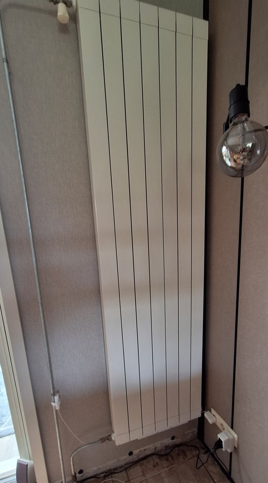 Aluminium verticale design radiator, Ophalen, Gebruikt, Radiator, Minder dan 60 cm