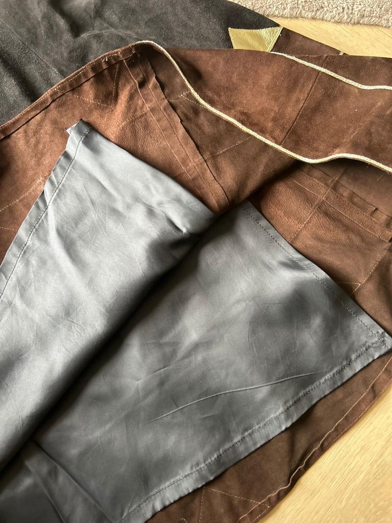Vintage Studio-Dress Leren Rok Bruin Maat S, Kleding | Dames, Rokken, Maat 38/40 (M), Bruin, Ophalen of Verzenden, Zo goed als nieuw
