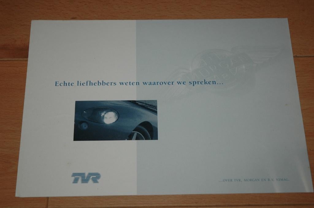 TVR en Morgan  - Folder - Brochure, Ophalen of Verzenden, Zo goed als nieuw, Overige merken, TVR - Morgan