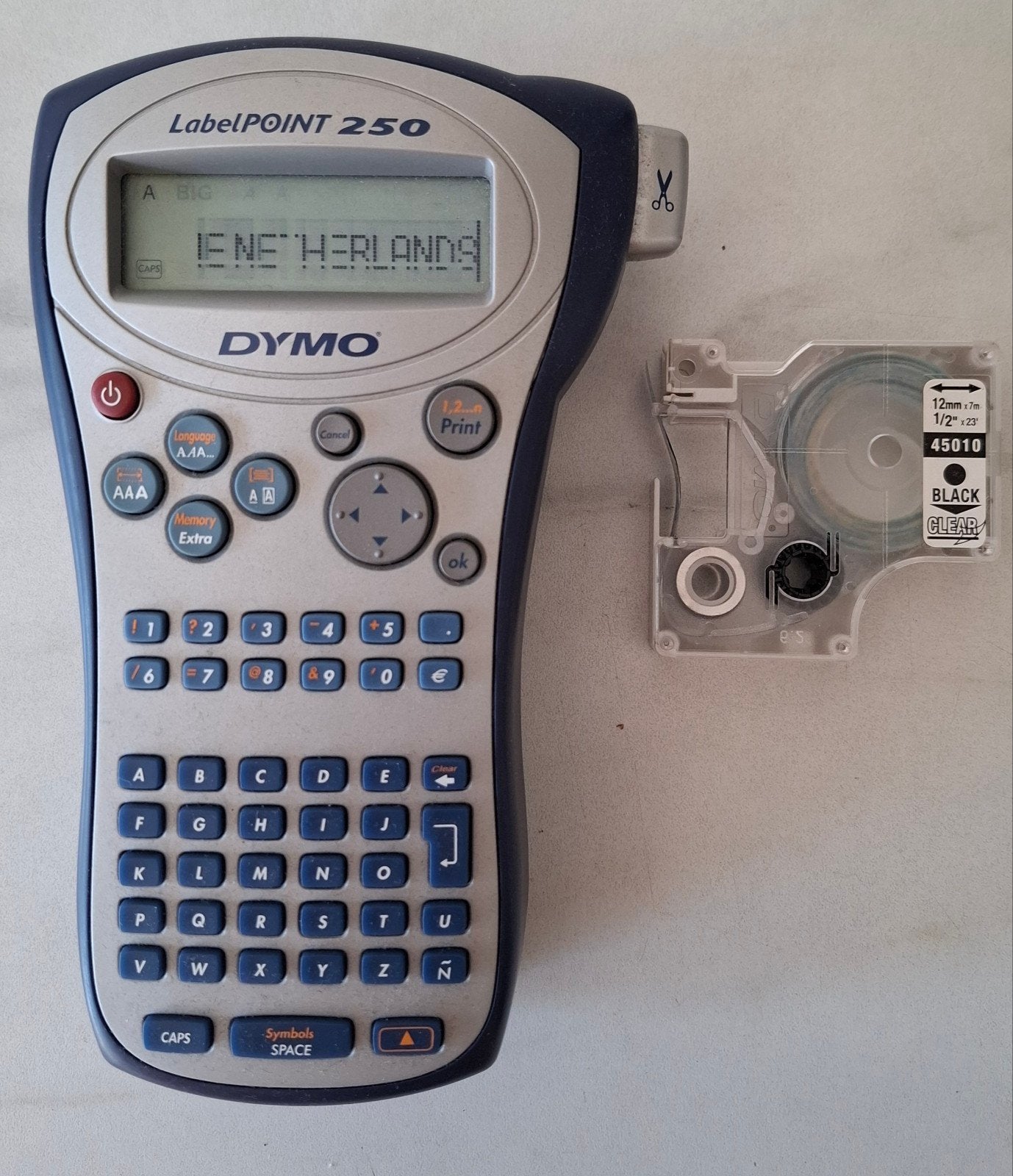 Dymo LabelPOINT 250 labelmaker met QWERTY toetsenbord, Computers en Software, Labelprinters, Gebruikt, Qwerty, Dymo, Ophalen of Verzenden