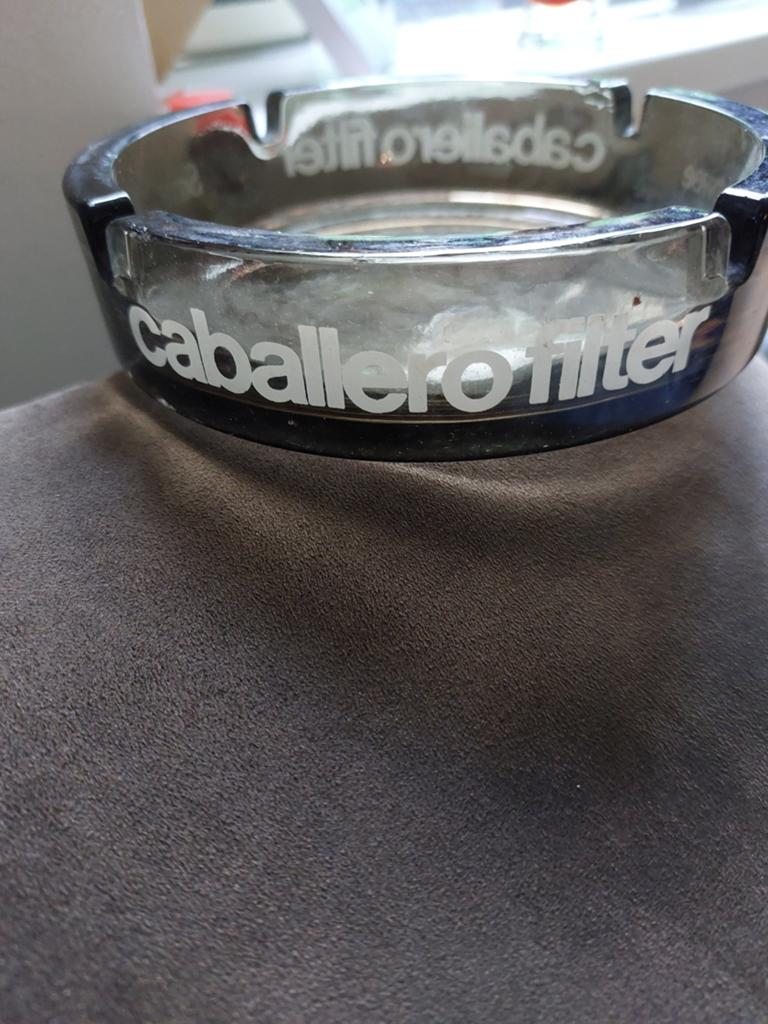 Caballero asbak glas, Verzamelen, Ophalen of Verzenden, Zo goed als nieuw, Asbak
