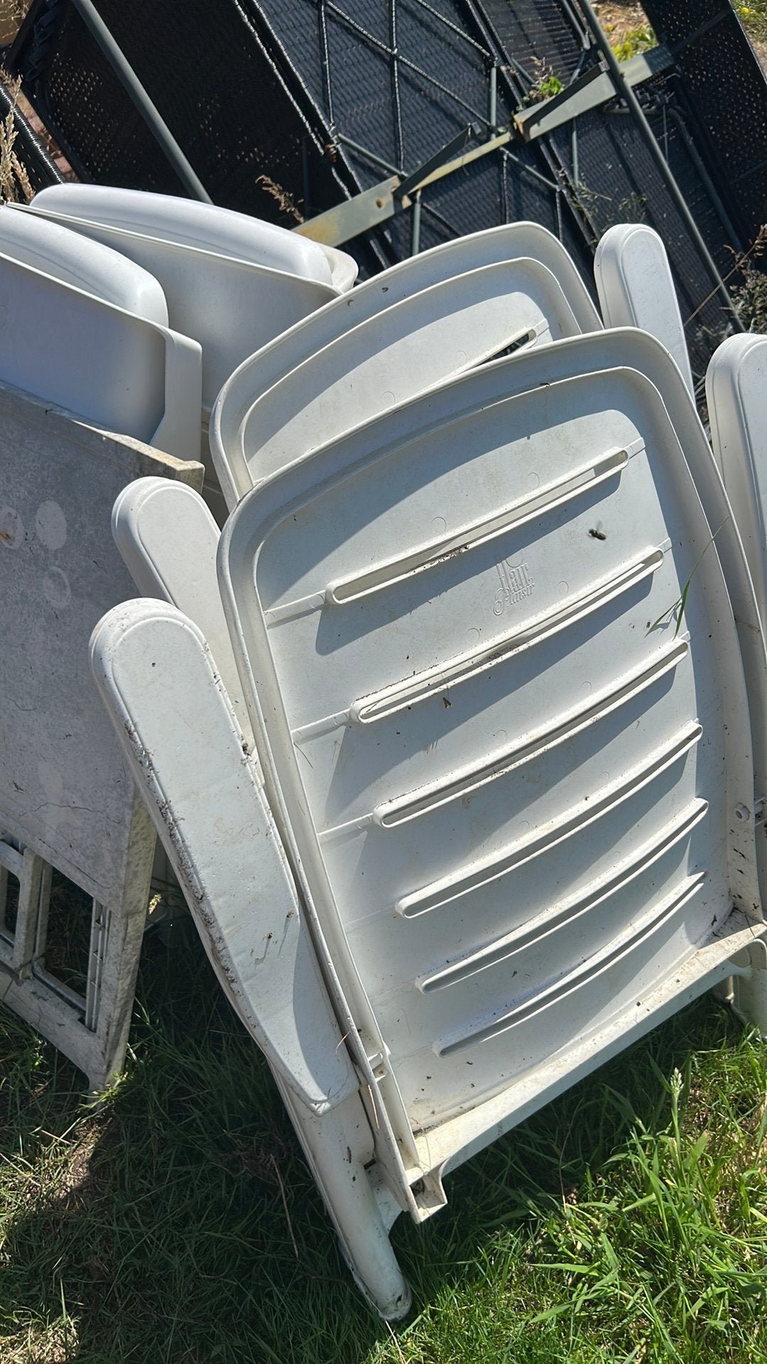 GRATIS kunststof tuinstoelen, Ophalen, Zo goed als nieuw, Kunststof