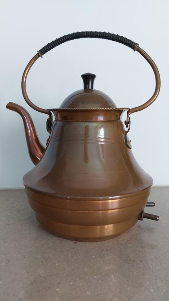Inventum waterkoker - Koperen design, Witgoed en Apparatuur, Waterkokers, 1 tot 2 liter, Ophalen of Verzenden, Gebruikt, Draadloos