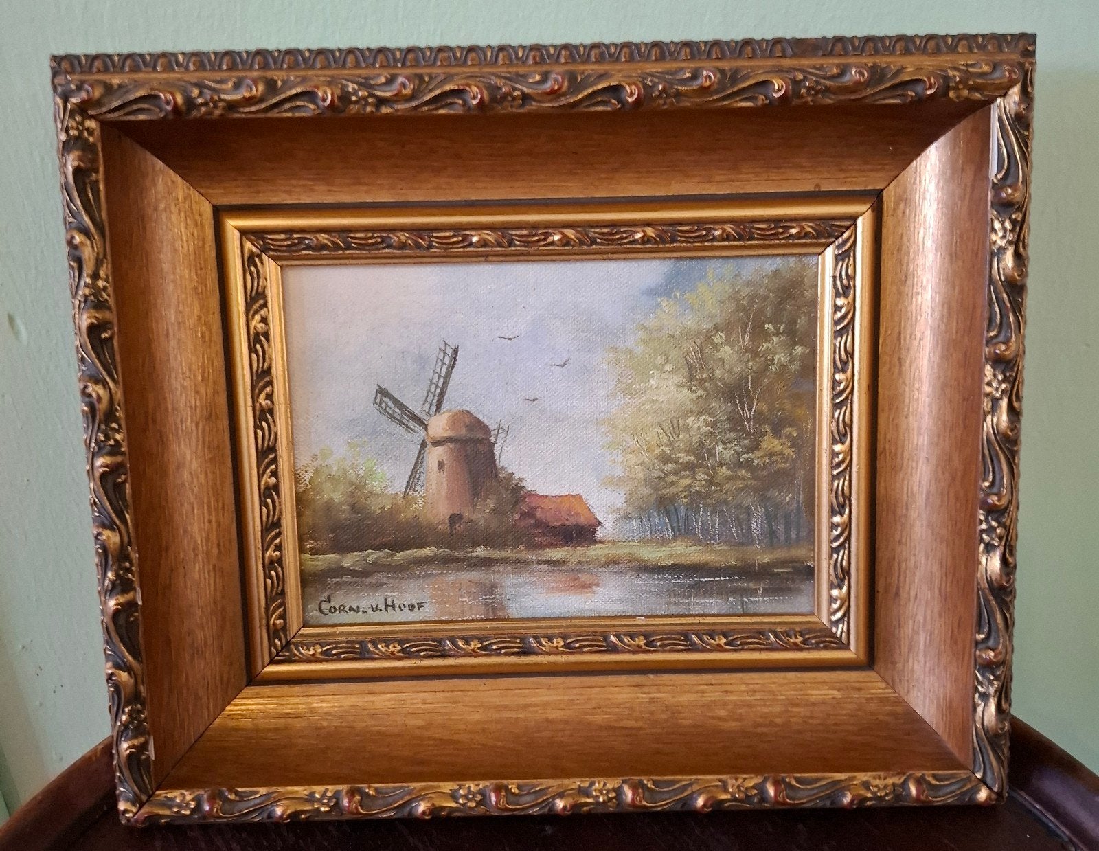 Prachtig olieverfschilderij op linnen, gesigneerd, Antiek en Kunst, Kunst | Schilderijen | Klassiek, Ophalen of Verzenden
