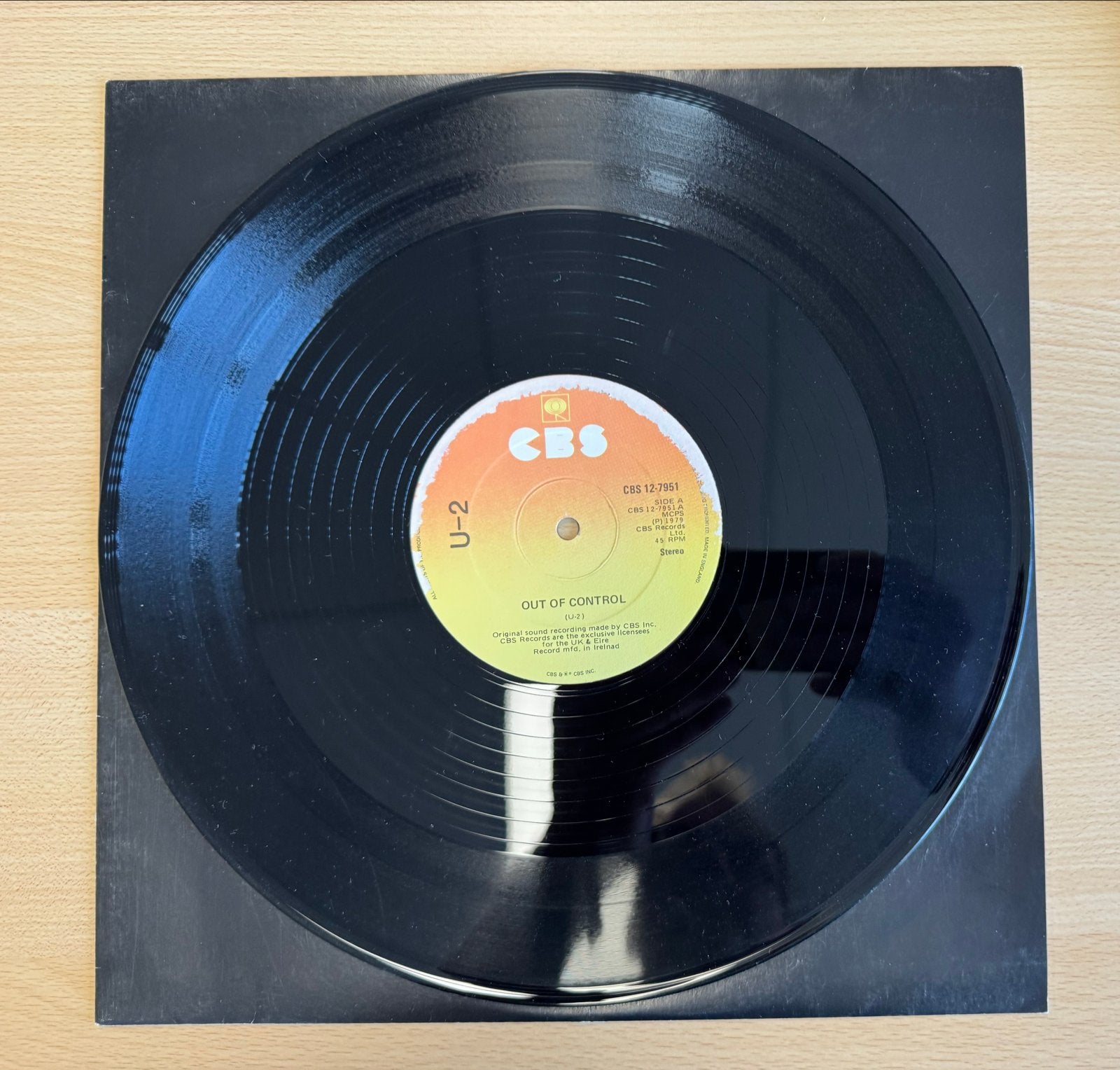 U2 - Out of Control 12” - Ireland 1979 2xCBS/2x MIE, Cd's en Dvd's, Gebruikt, Verzenden, EP, 12 inch