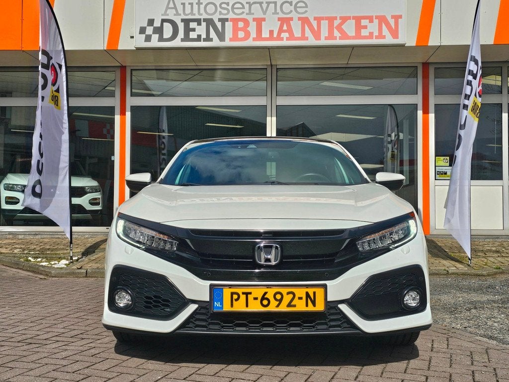 Honda Civic 1.0 i-VTEC Executive BJ.2017 / Panodak / Leder /, Auto's, Gebruikt, 3 cilinders, 500 kg, Civic