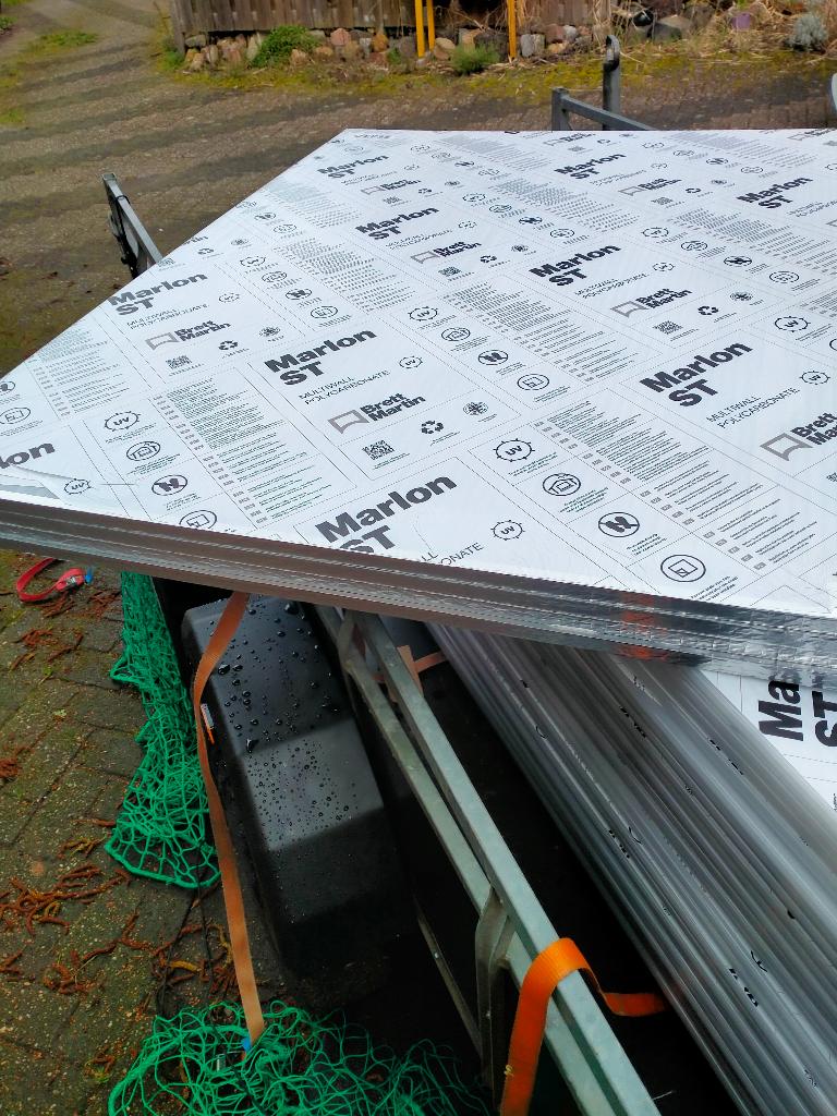 Polycarbonaat platen nieuw, Tuin en Terras, Kassen, Ophalen, Overige materialen, Polycarbonaat, Kweekkas