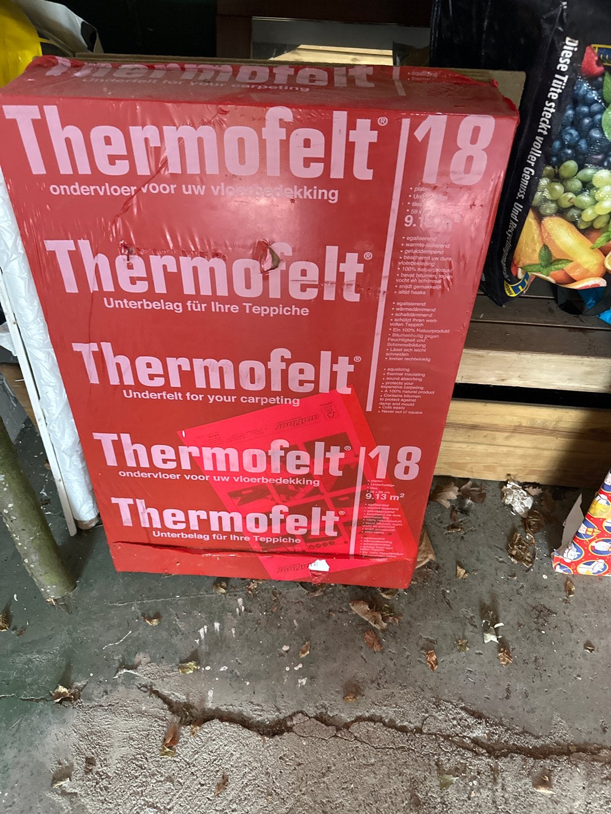 Thermofelt ondervloerplaten - Nieuw pak + 3 losse platen, Ophalen, Overige typen, Nieuw, Groen