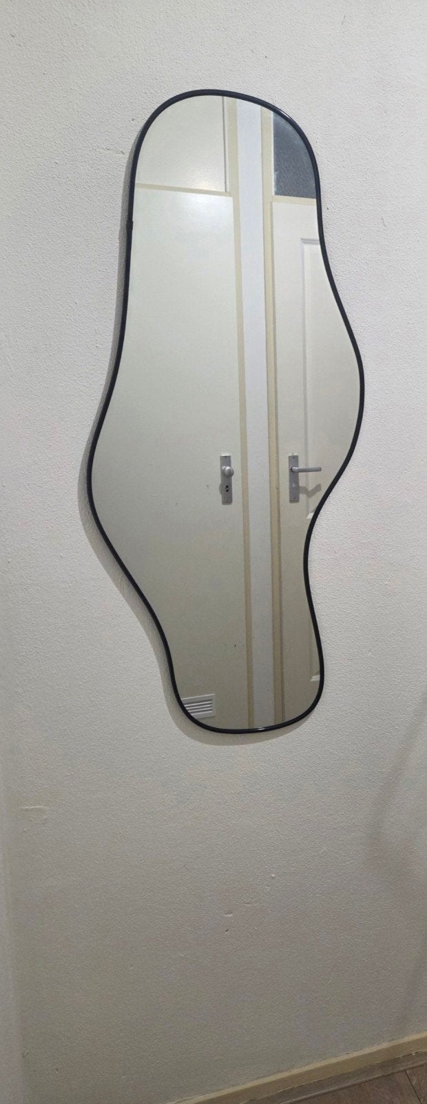 Vidaxl Wandspiegel Zwart 100x45 cm - Modern Design, Huis en Inrichting, Ophalen