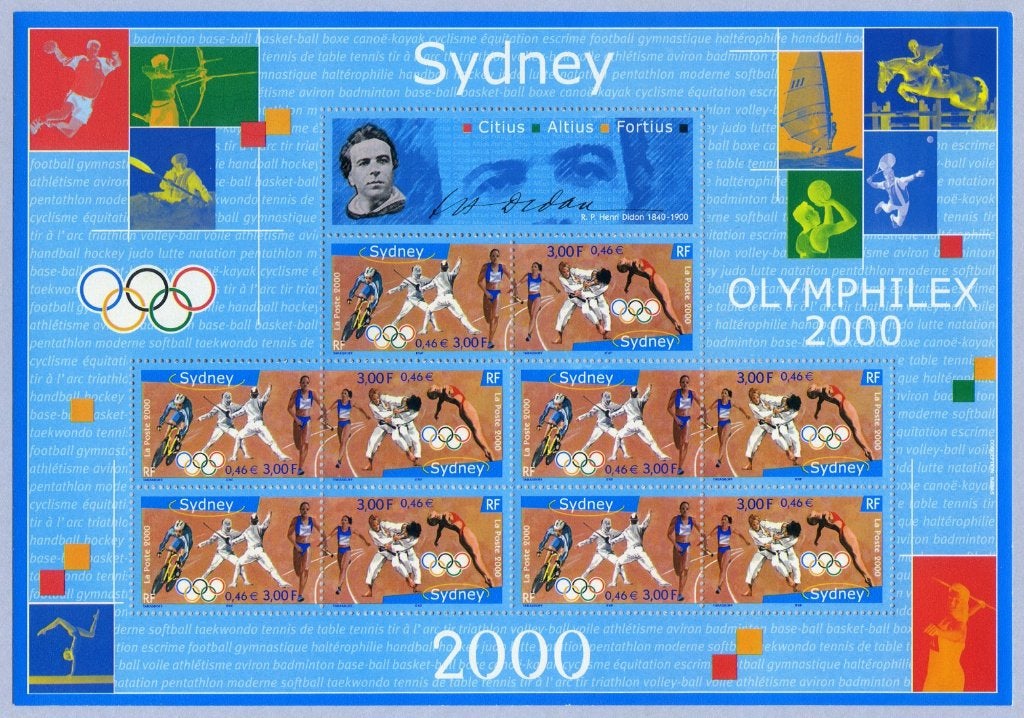 Jaar 2000 Yv BF 31A Bloc-feuillet des Jeux Olympiques Sydney, Ophalen of Verzenden, Postfris