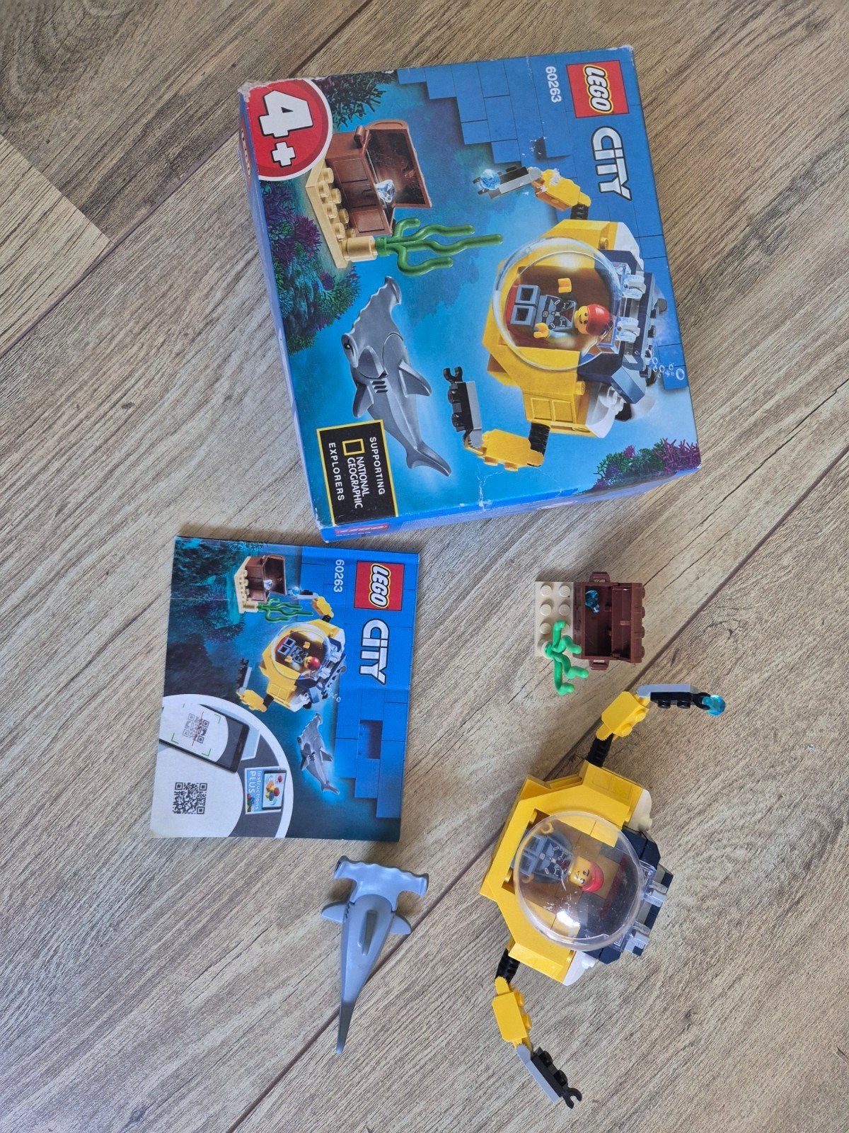 Lego City 60263 Oceaan Mini-onderzeeër met haai, Compleet, City, Lego, Ophalen of Verzenden