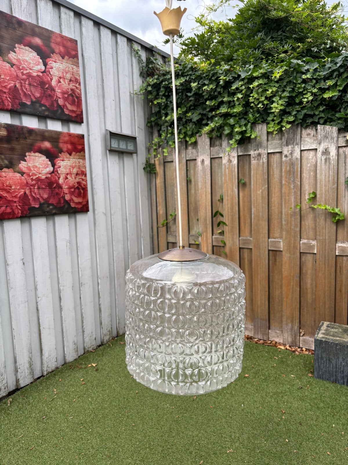 Te koop bubble hanglamp, Huis en Inrichting, Lampen | Hanglampen, Ophalen, Gebruikt, Vintage, E27 (groot)