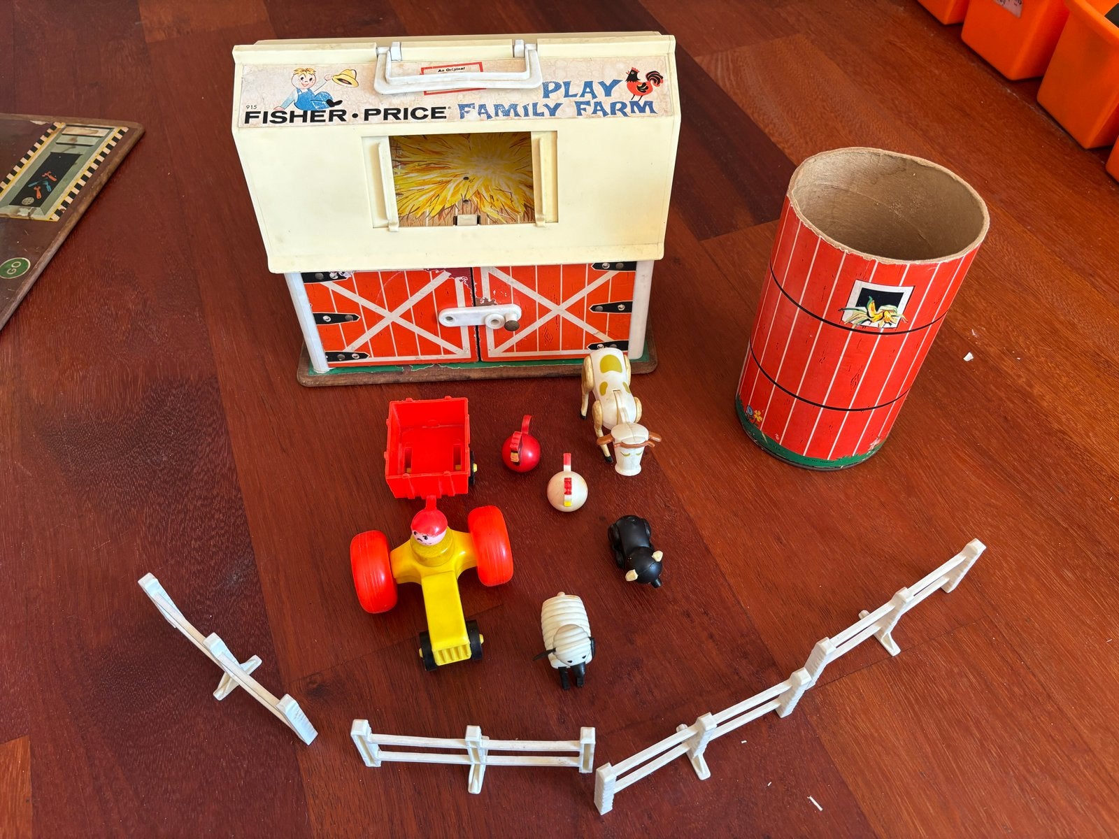 Vintage Fisher-Price Speelsets: Boerderij, Garage & Stad, Ophalen, Gebruikt, Speelset