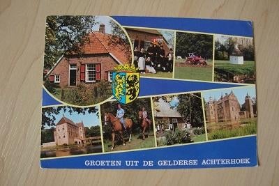Ansichtkaart Groeten uit de Gelderse ACHTERHOEK, Ophalen of Verzenden, Voor 1920, Gelopen