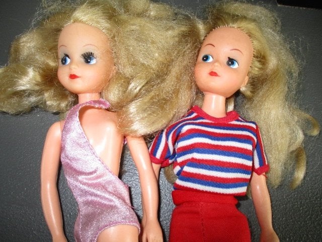 Vintage barbie poppen Sindy en of Fleur Opruiming, Ophalen of Verzenden, Gebruikt, Barbie