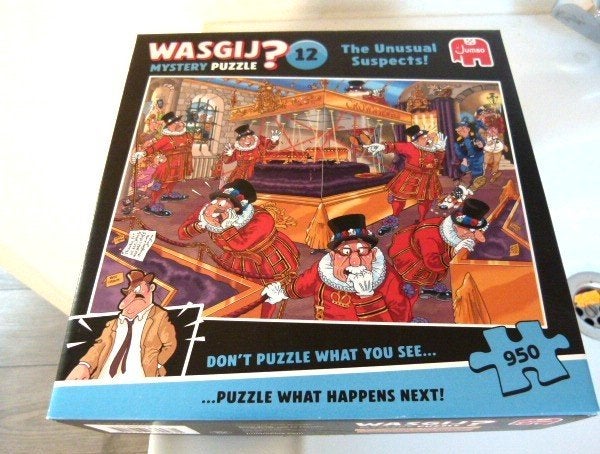 wasgy puzzel nr 12  950 st, Ophalen of Verzenden, 500 t/m 1500 stukjes, Zo goed als nieuw, Legpuzzel