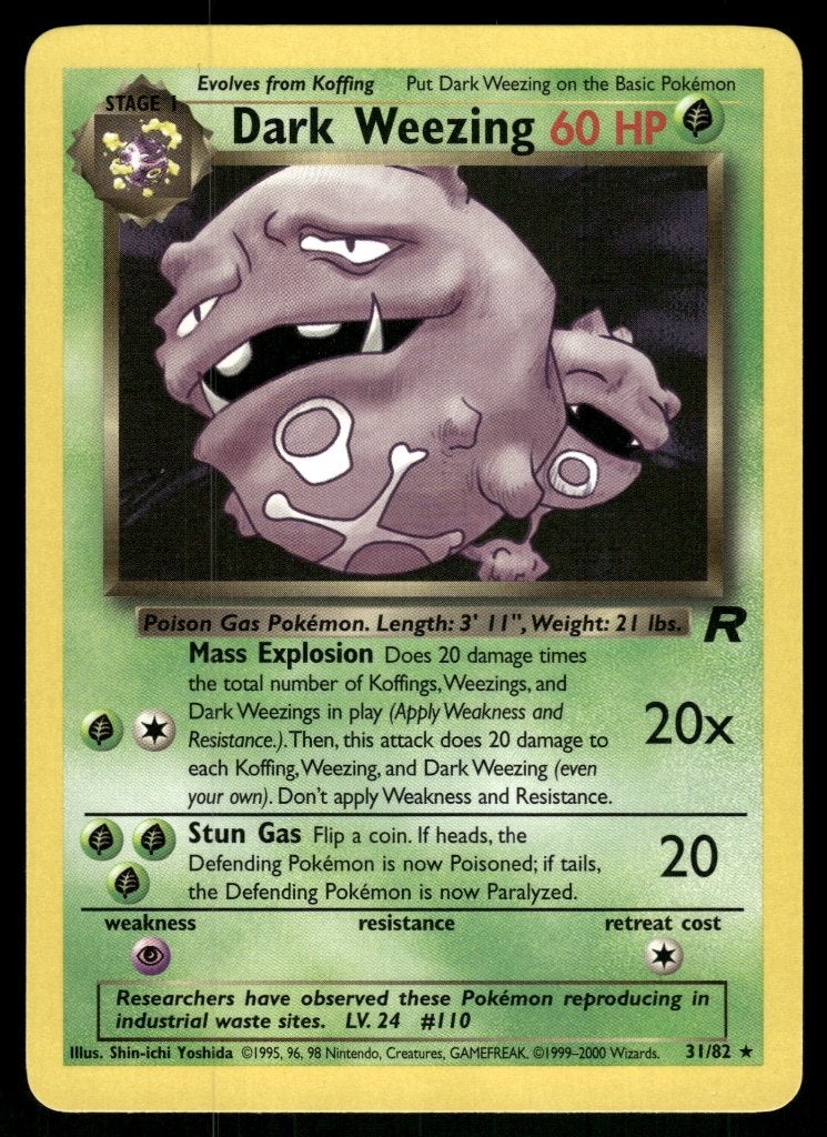 Dark Weezing 31/82 - Team Rocket (NM), Verzenden, Gebruikt