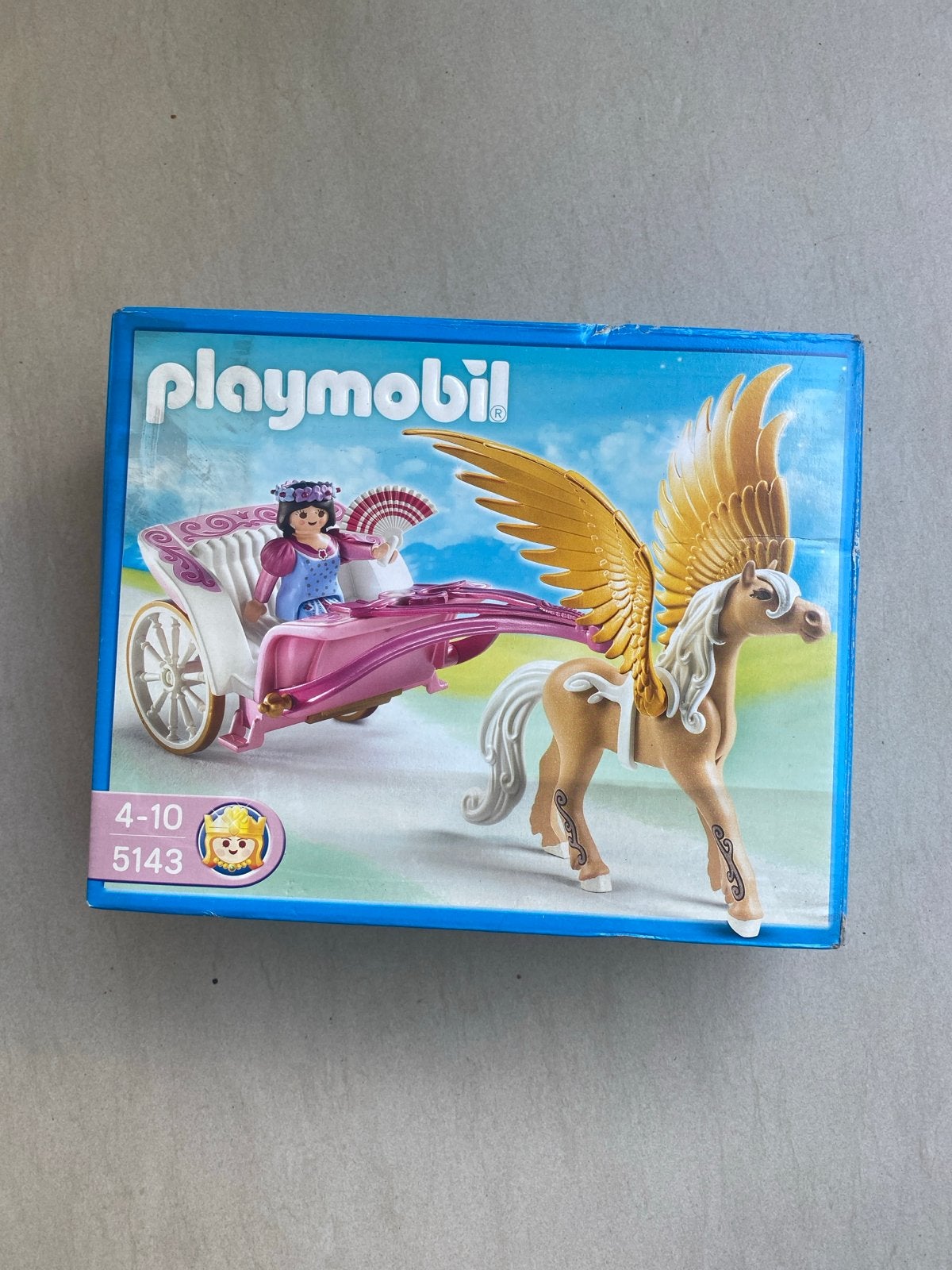 Playmobil 5143 Prinses met Pegasus Koets, Ophalen, Gebruikt, Complete set, Voertuig