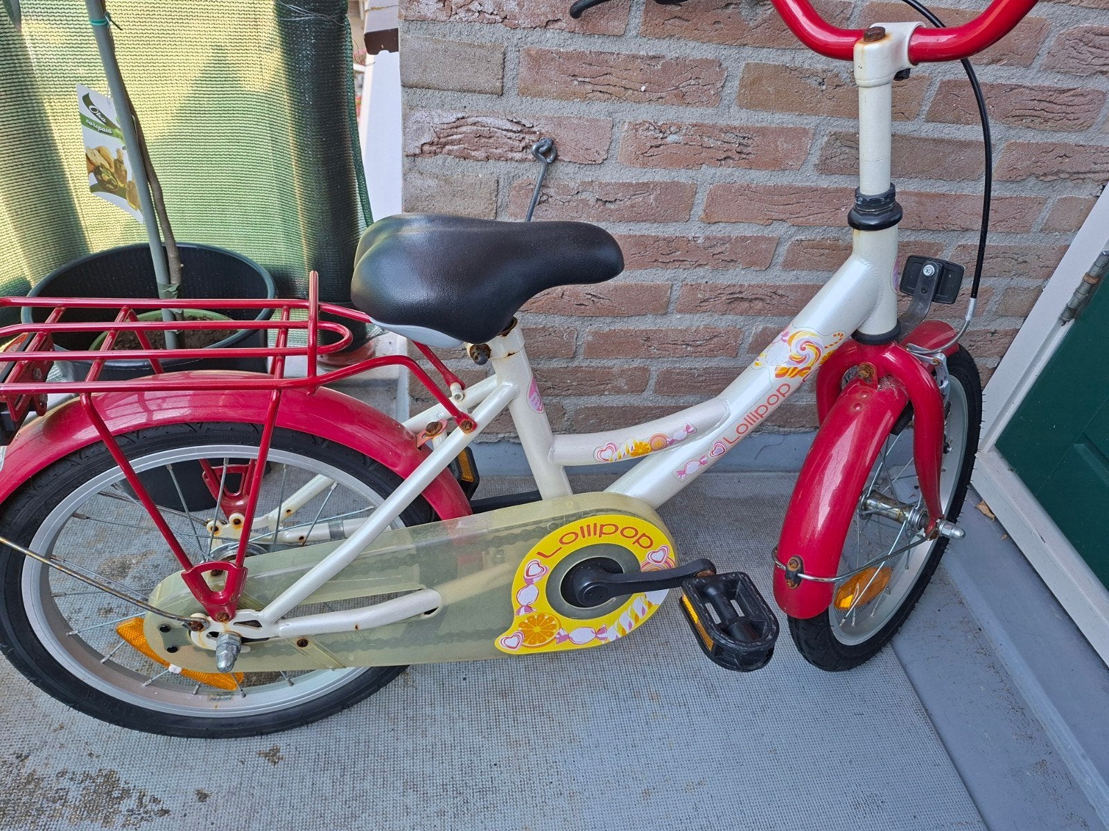 16 inch kinderfiets, Fietsen en Brommers, Ophalen, Gebruikt, Terugtraprem, 16 tot 20 inch