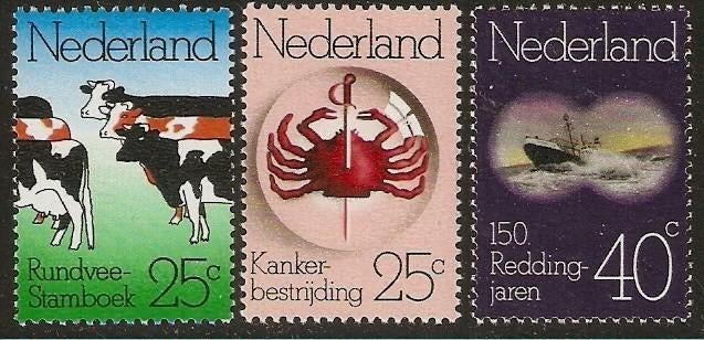 Nederland 1052-1054 serie gelegenheidszegels., Postzegels en Munten, Verzenden, Postfris