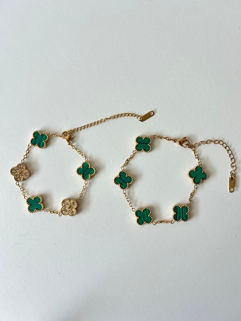 Klaver Sieraden Goud & Zilver cadeau vrouw, Ophalen of Verzenden, Nieuw, Goud, Met bedels of kralen