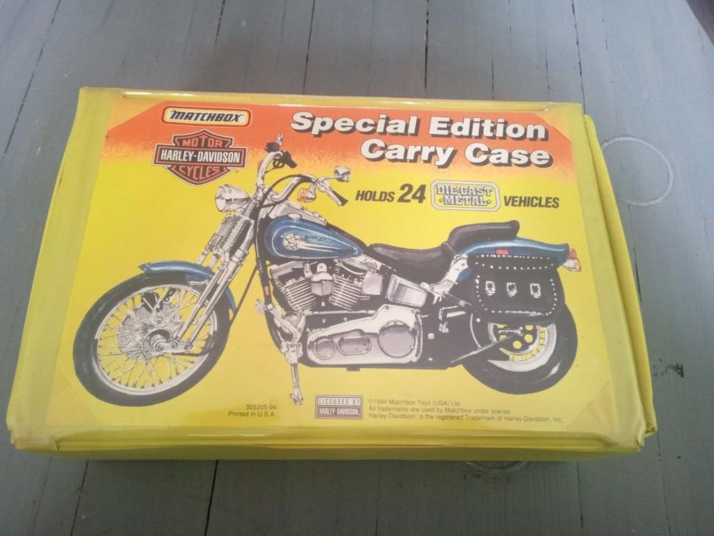 Leuke Harley davidson matchbox koffer met mandjes,, Verzamelen, Speelgoed, Ophalen of Verzenden, Gebruikt