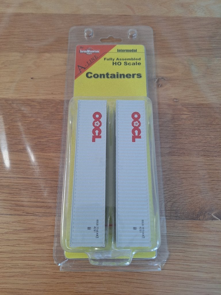 Intermountain A-Line Containers 1/87 OOCL 40 voets, Gelijkstroom of Wisselstroom, Overige typen, Ophalen, Overige merken