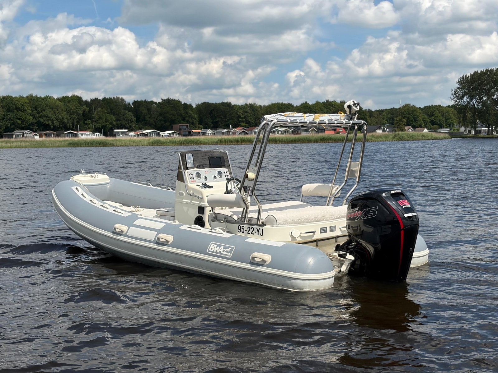 BWA 560 RIB incl. 115PK Mercury PRO xs 2016 + trailer (SET), Watersport en Boten, Polyester/glasvezel, Ophalen of Verzenden, Zo goed als nieuw