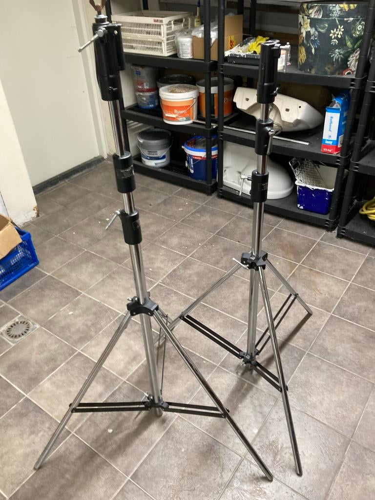2x Licht Statieven - Ideaal voor Studio en Locatie, Muziek en Instrumenten, Licht en Laser, Ophalen, Zo goed als nieuw, Licht