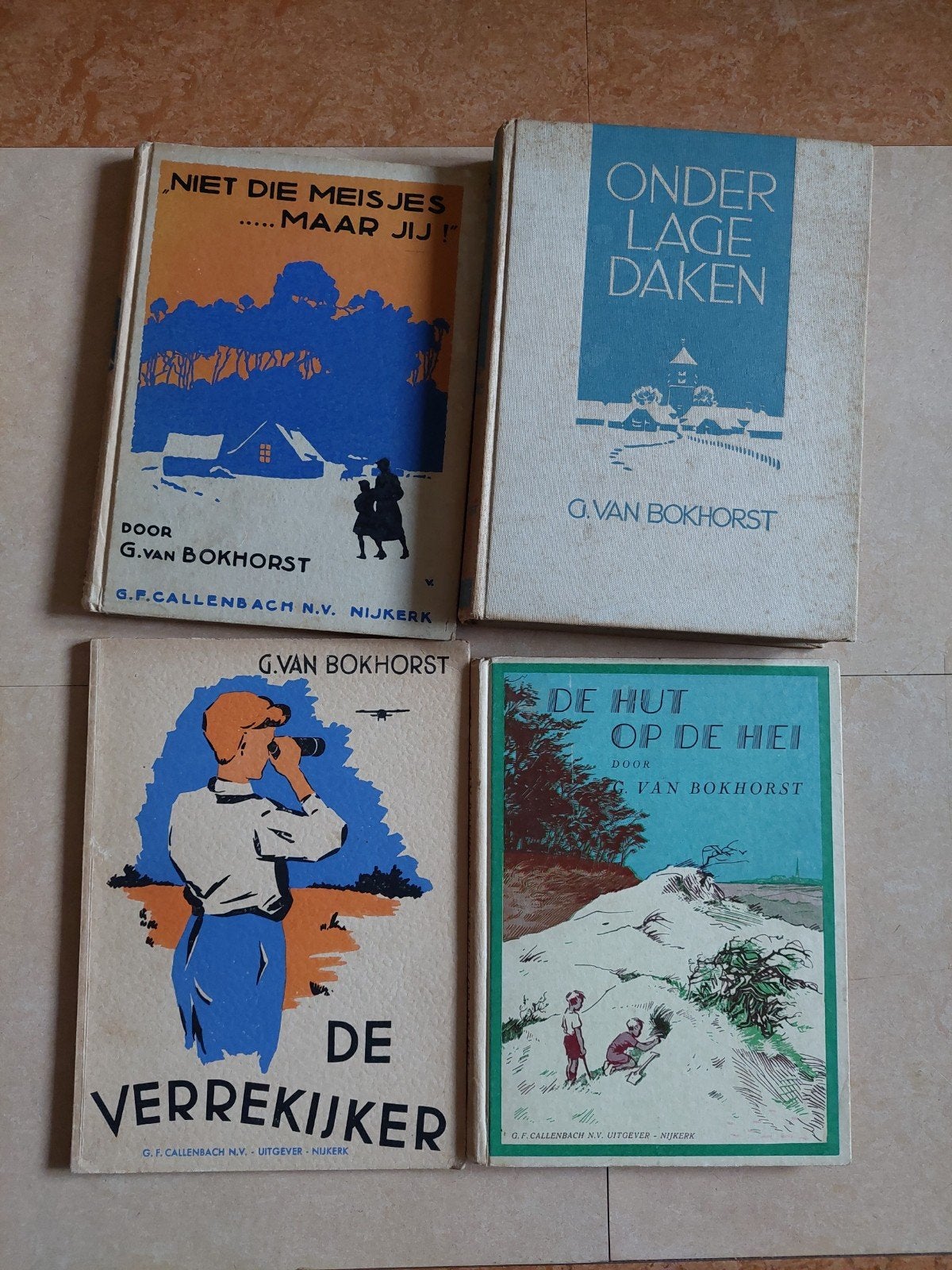 4x G. van Bokhorst boeken: Jeugdklassiekers, Verzenden, Gelezen, G. van Bokhorst, Fictie algemeen