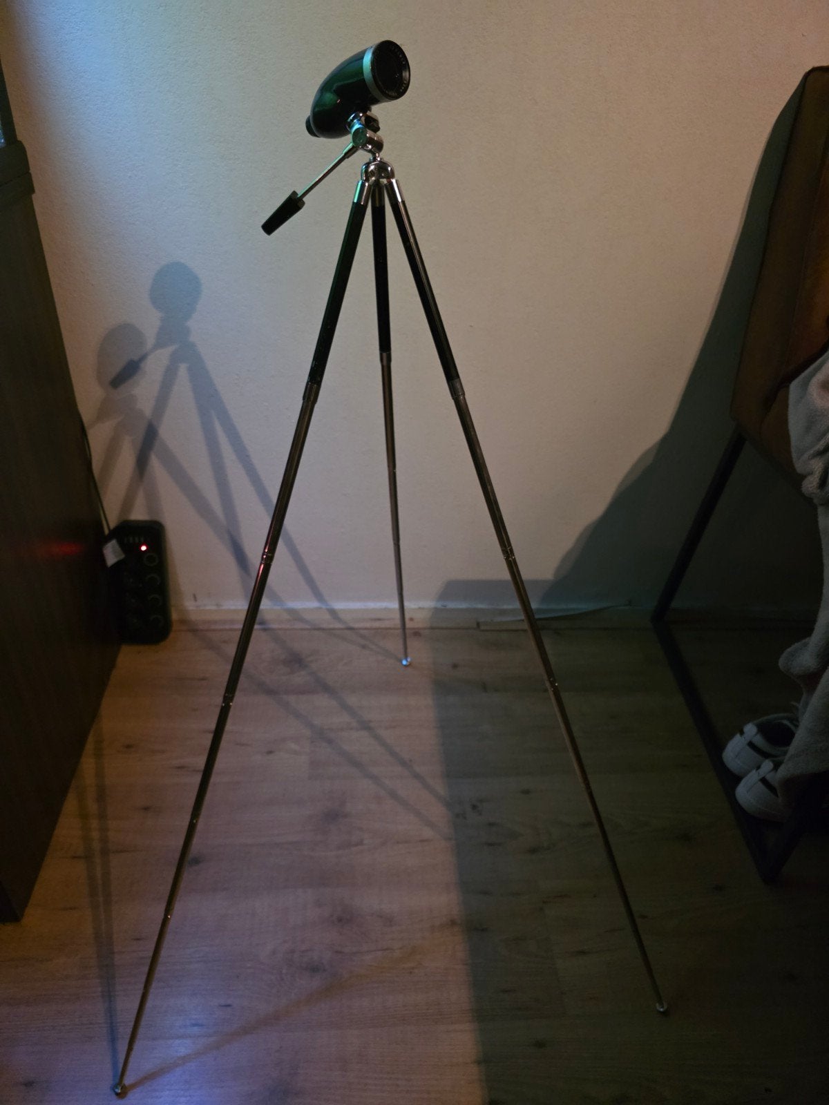 Vintage Prismatic Telescoop Lancia, Gebruikt, Lenzentelescoop (refractor), Met statief, Ophalen of Verzenden