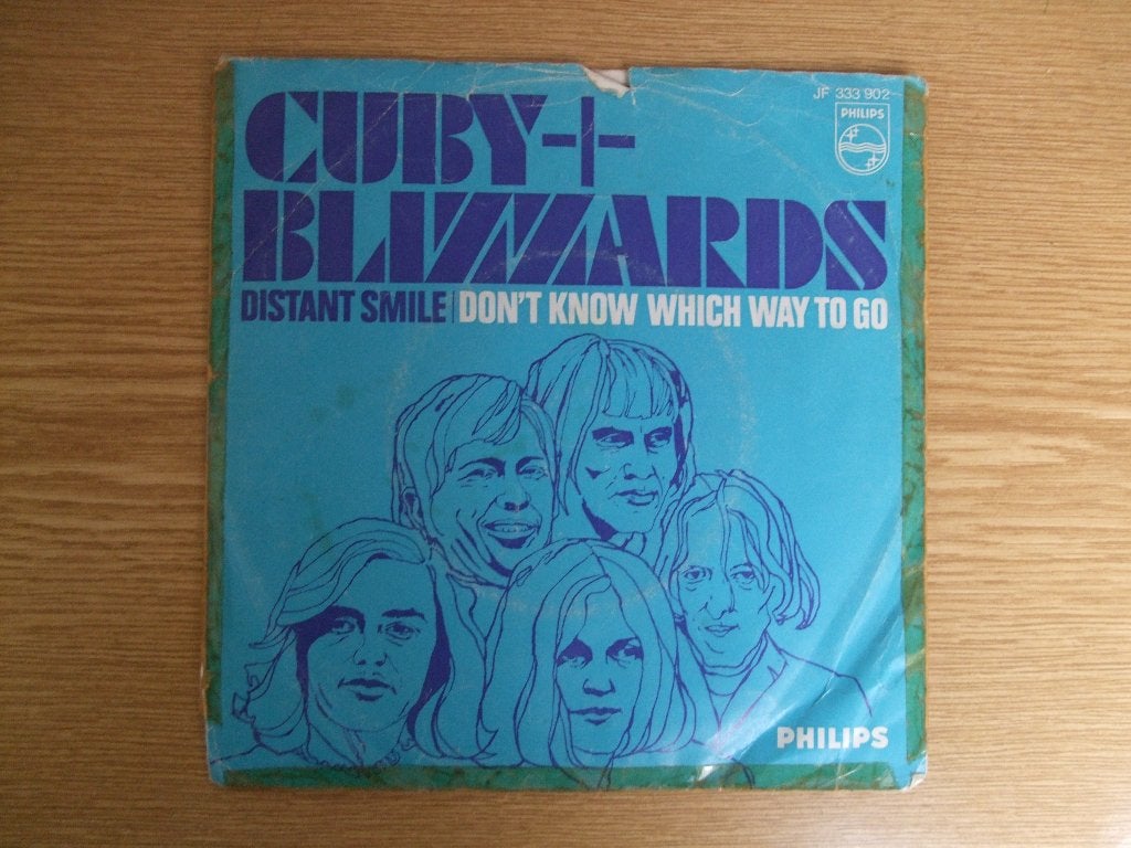 CUBY + THE BLIZZARDS    DISTANT SMILE / DON'T KNOW WHICH WAY, 7 inch, Ophalen of Verzenden, Zo goed als nieuw, Rock en Metal