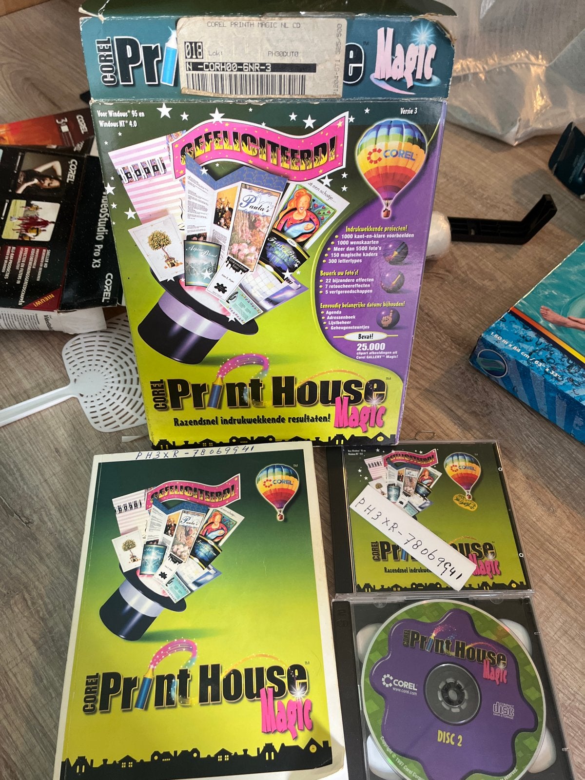 Corel Print House Magic NL CD - Versie 3 (Windows 95/NT), Ophalen of Verzenden, Gebruikt, Windows