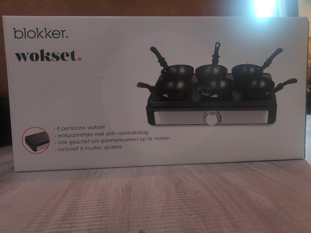 Blokker Wokset 6 Personen - Nieuw in Doos, Overige typen, Ophalen, Nieuw, Overige merken