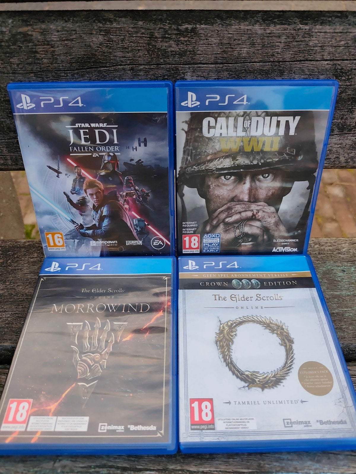 star wars, Call of Duty, the elder Scrolls en nog een versie, Spelcomputers en Games, Games | Sony PlayStation 4, Ophalen, Online