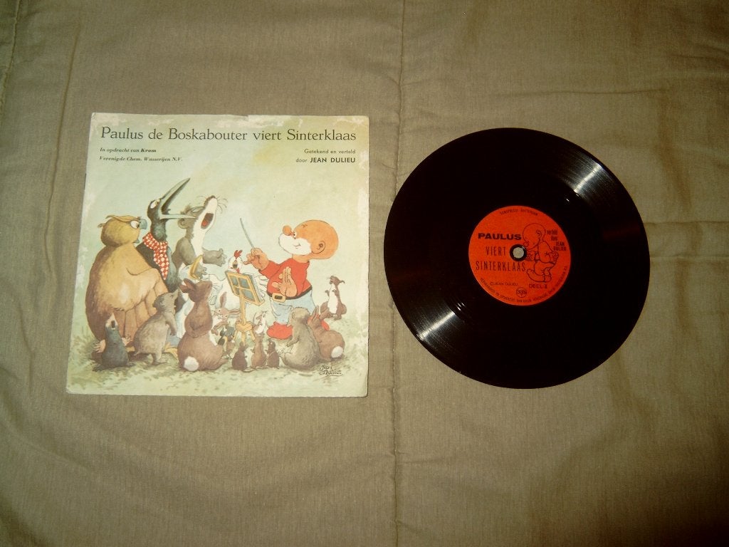 2 boekwerkjes met flexi singles Paulus de Boskabouter, Cd's en Dvd's, Gebruikt, Overige genres, 7 inch, Ophalen of Verzenden
