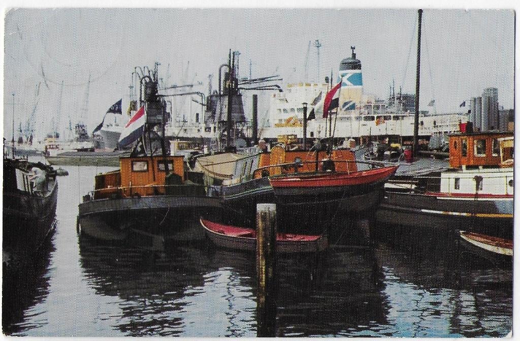 Rotterdam Een Havengezicht ansichtkaart Uit 1964 - B3304, Ophalen of Verzenden, 1960 tot 1980, Gelopen, Zuid-Holland