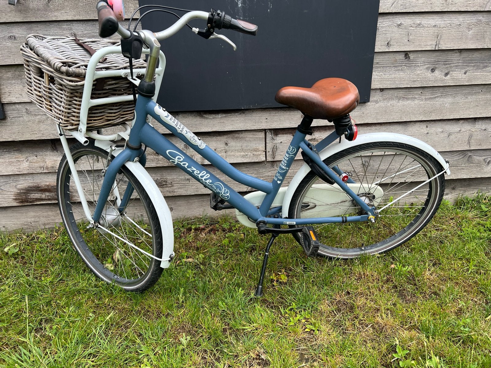 Gazelle 24 inch. Miss Grace meisjesfiets met mand, Ophalen, Velgrem, Versnellingen, Gebruikt